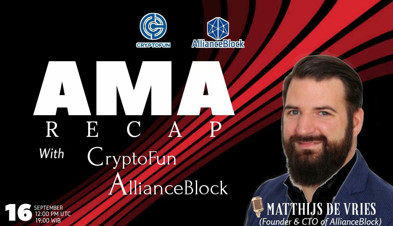 CryptoFun | AMA Rekap AllianceBlock.io